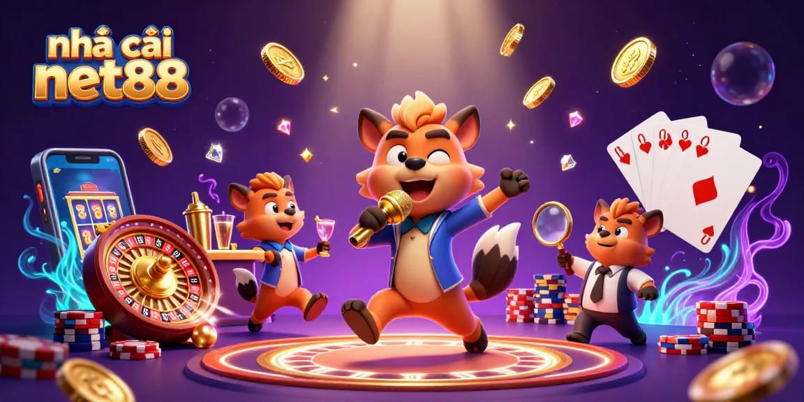 Experience the excitement of nhà cái net88 with a vibrant comedy casino club scene featuring hyenas.