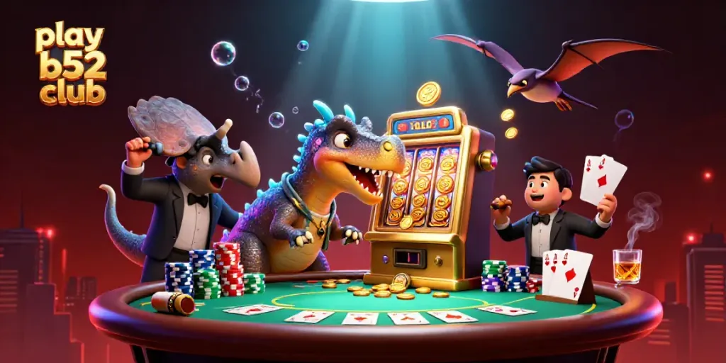 Experience thrilling moments playing B52 Club as a pachycephalosaurus wins jackpots alongside dynamic casino elements.