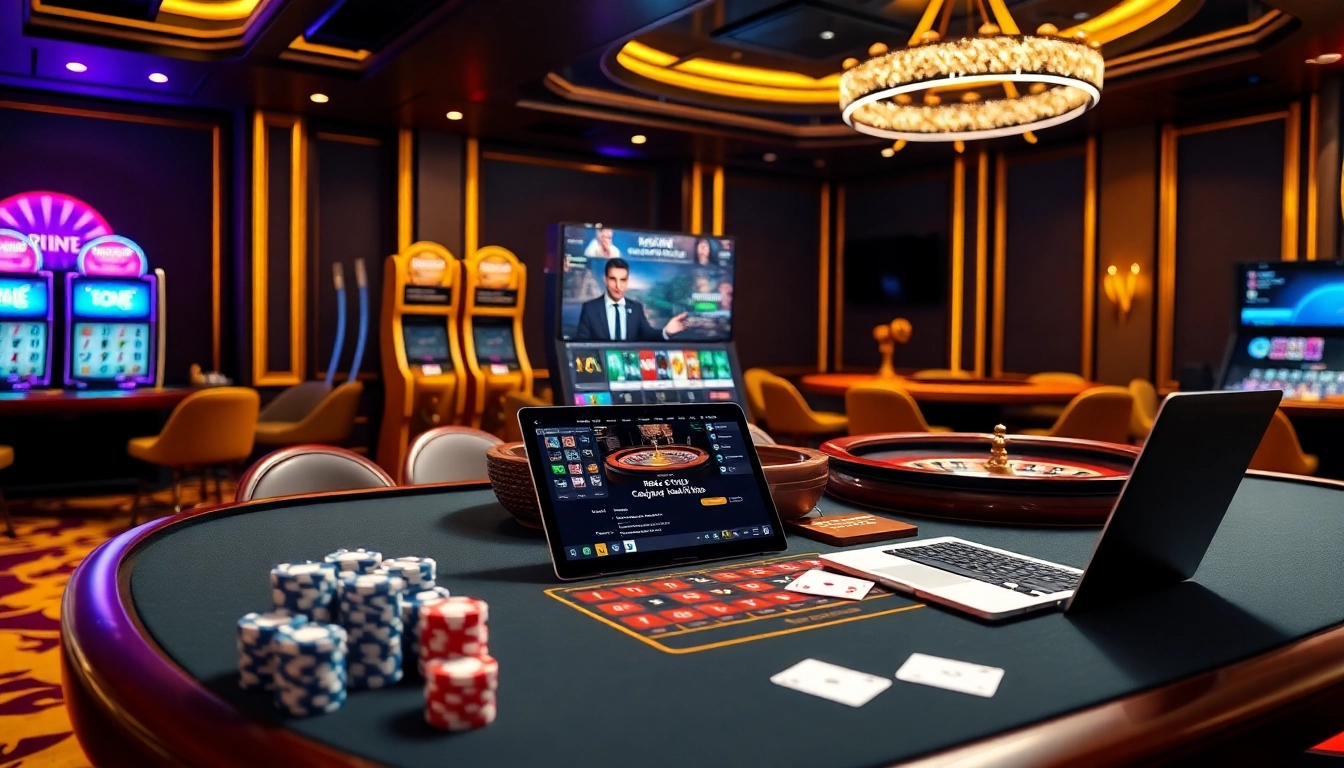Experience the thrill of the best crypto casinos with vibrant gaming tables and captivating visuals.