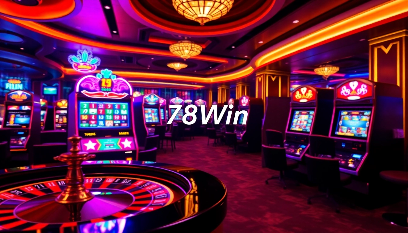 Engage in thrilling gaming experiences at Link vào 78Win featuring vibrant slots, cards, and casino props.