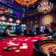 Gambling excitement captured with players at xx88's high-stakes poker table.