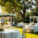 Experience the elegance of the Best Wedding Venue Jacksonville, featuring a beautiful gazebo and refined decorations.