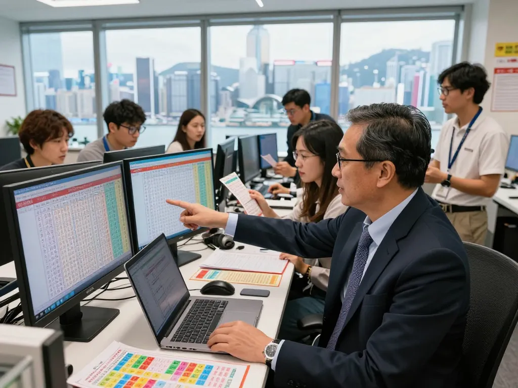 Kelompok terlibat menganalisis hasil Pengeluaran HK Lotto di kantor lotere Hong Kong yang ramai.