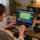 Xoilac user placing live bets on football with an engaging online interface.