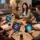 Players enjoy a vibrant online casino experience on sam86, engaging with games and celebrating wins.