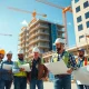 Austin general contractor team collaborating on construction, showcasing expertise and teamwork.
