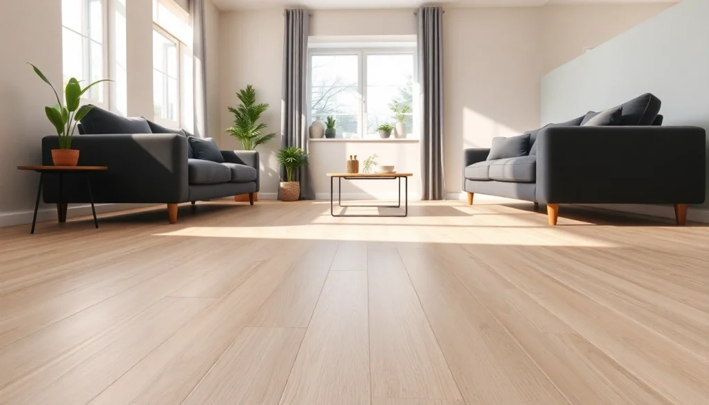 Transform your space with cheap vinyl flooring in a stylish living room.