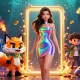 Experience winning thrills with HitClub's vibrant casino scene featuring slot games and dynamic characters.