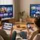 Pikashow APK streaming scene with friends enjoying movies in a cozy living room setting.