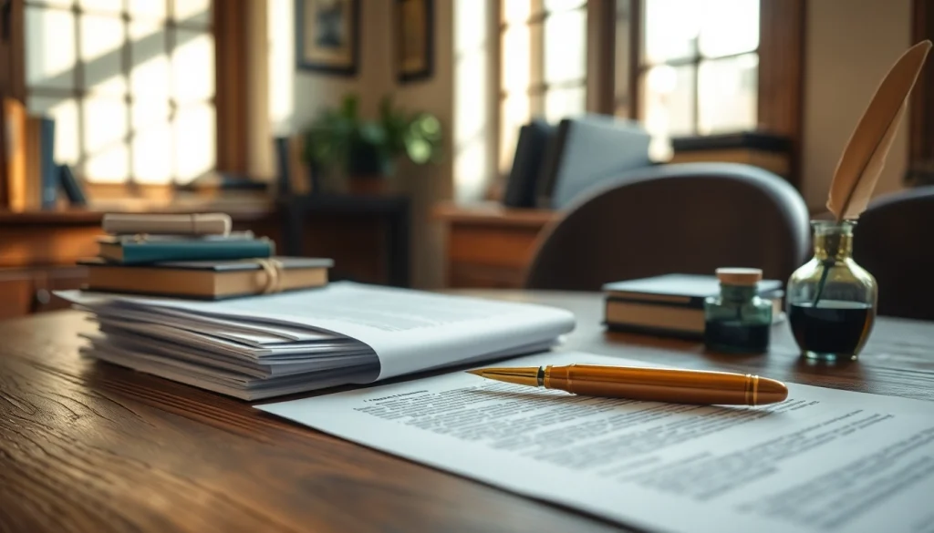 Understanding the Enduring Guardian: a well-organized desk showcasing legal documents.