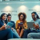 Collaborate on digital marketing strategies at https://amc-essentials.com/ in a modern office.