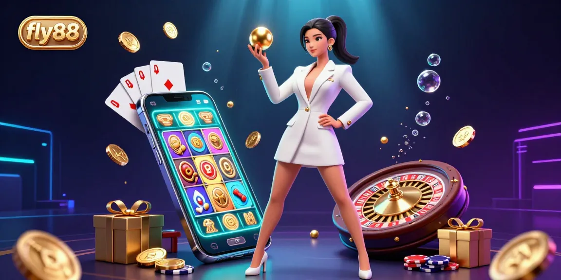 Experience thrilling gameplay at fly88 with dynamic slot games, golden roulette, and energetic casino vibes.