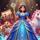 Experience thrilling wins with 32win's dynamic casino scene featuring vibrant game elements and enchanting characters.