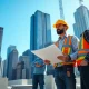 New York City Commercial General Contractor collaborating on an active construction site.