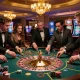 Players engaging in dynamic roulette gameplay, showcasing the excitement of sunwin casino experience.
