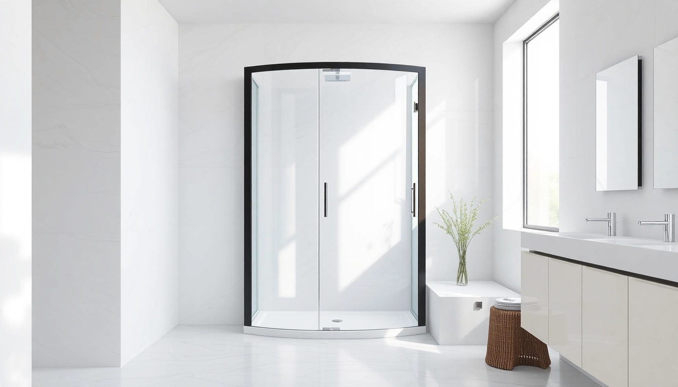 Erleben Sie die Eleganz der sonni Duschkabine in einem modernen Badezimmer mit stilvollem Design.