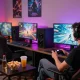 Engaged player enjoying an adult game in a cozy gaming lounge