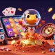 Experience the vibrant world of AO88 with a Martian gecko and casino excitement amidst alien festivities.