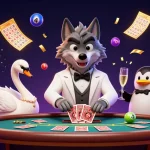 Engage with Sunwin in an ultra-detailed 3D casino scene featuring vibrant lottery elements.