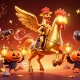 Experience the thrill of EA 88 with a festive casino scene featuring magical characters and treasures.