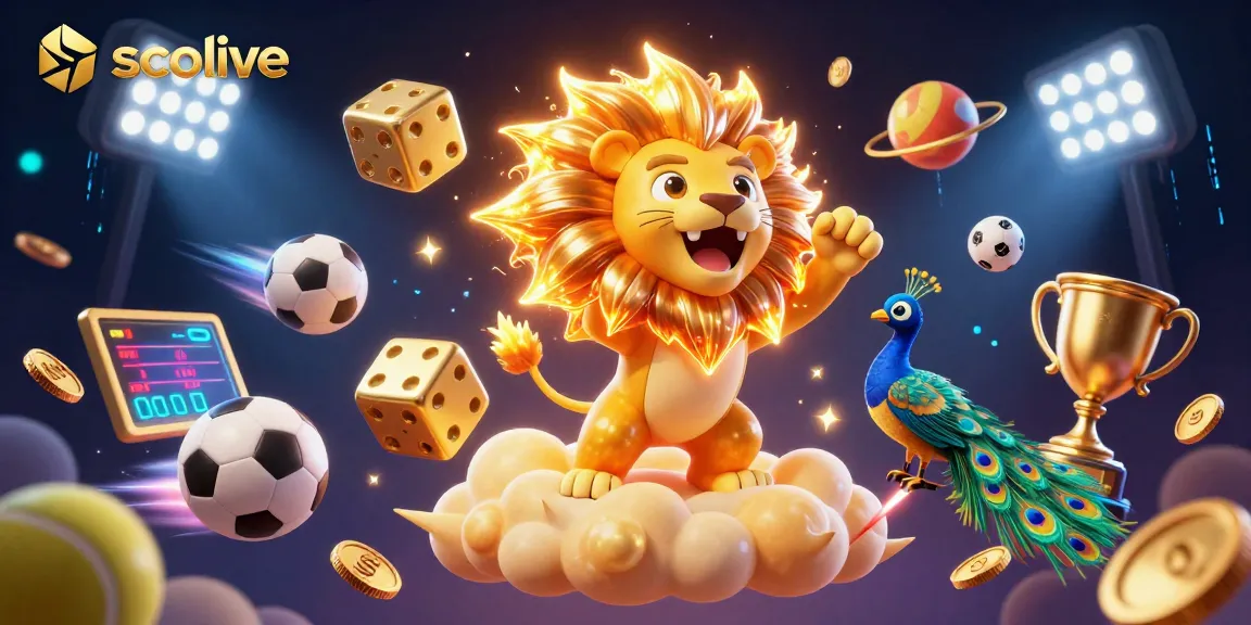 Socolive live streaming sports showcased with vibrant characters, gold elements, and dynamic betting visuals.