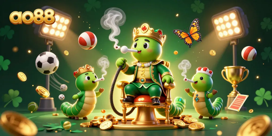 Experience winning strategies at ao88 with a vibrant 3D casino scene showcasing dynamic sports elements.