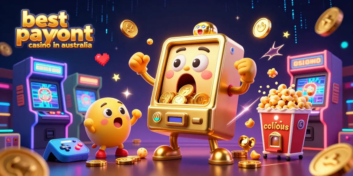 Jackpot celebration at the best payout casino in australia with a golden slot machine and cheering baby slots.