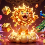 Theworldcup and golden dice light up the casino scene, showcasing vibrant games and action.